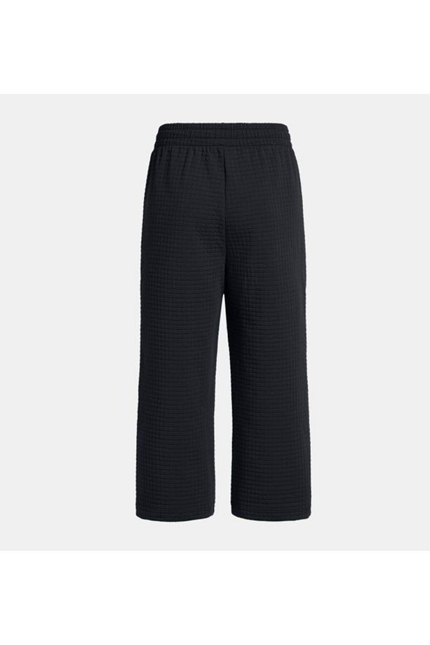Kadın UA Unstoppable Fleece Grid Crop Eşofman Altı 1386492-001 - 2