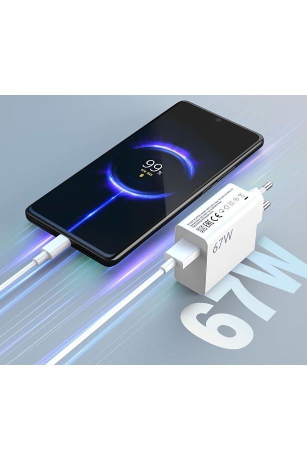 67 Watt Hızlı Şarj Aleti Adaptör&kablo Type C - 3