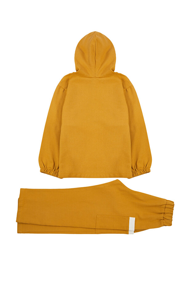 Hardal Erkek Çocuk %100 Pamuk Mevsimlik Örme Sweatshirt Eşofman Alt-Üst Takım TKDAW25AU00043 - 6
