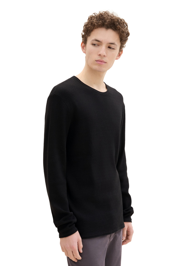 Structured Roll Edge Knit - 4