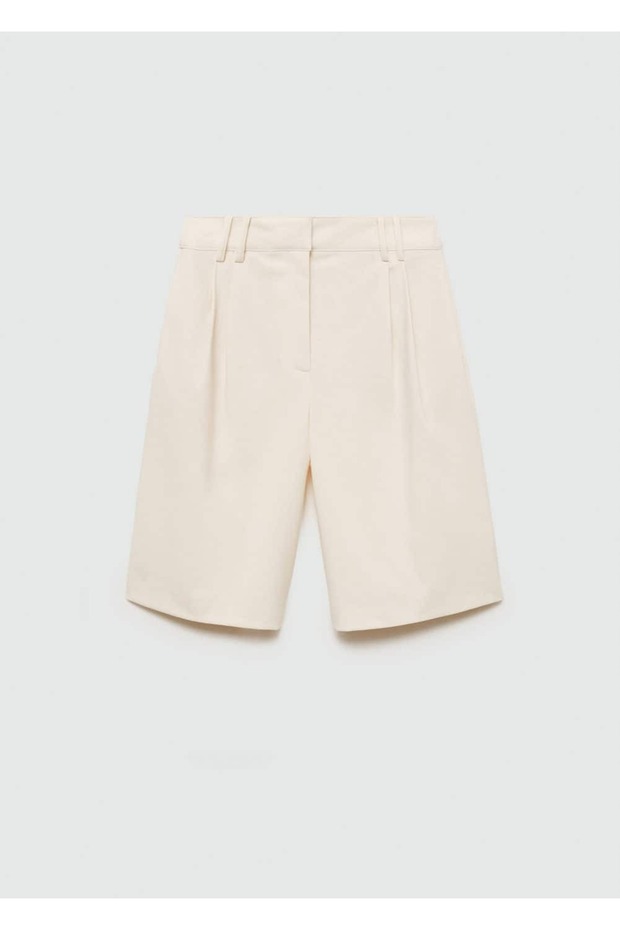 Gerade Bermudashorts mit hoher Taille - 3