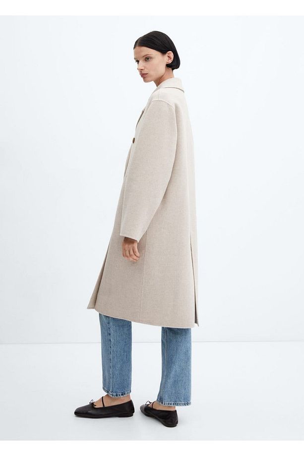 El yapımı oversize yün palto - 4