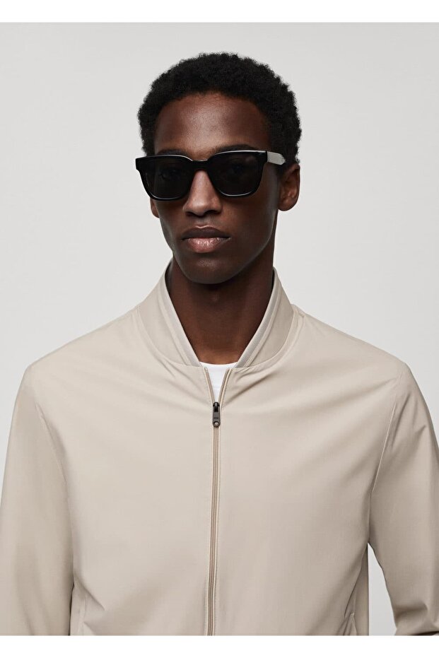 Streç su itici bomber ceket - 5