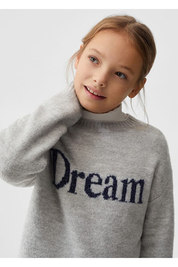 Mesaj baskılı kazak - 5