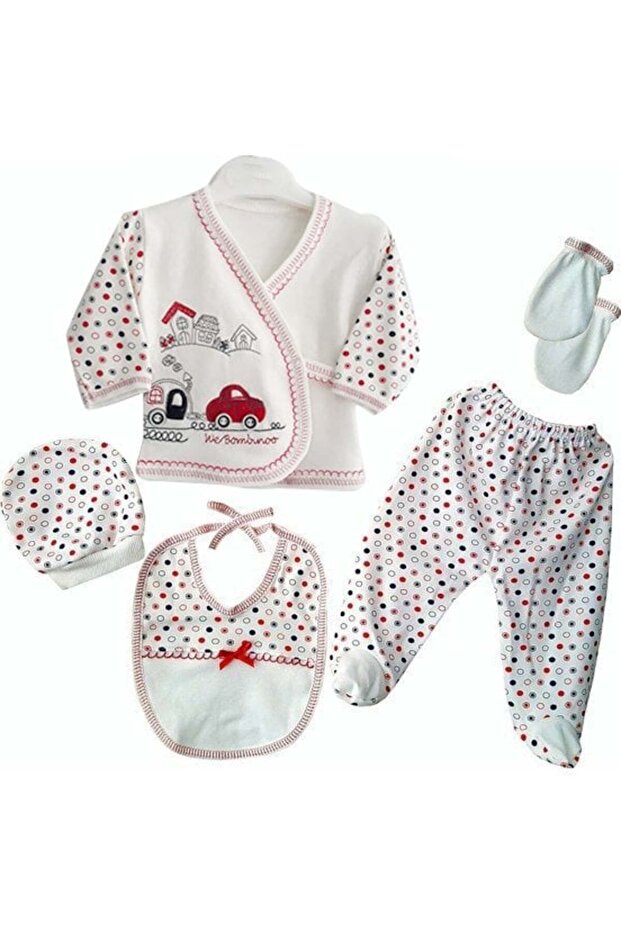 5 Piece Hospital Exit Set with Red Car and Points