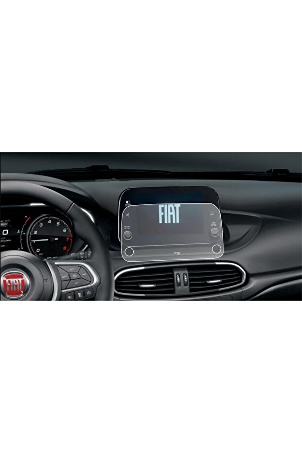 واقي شاشة غير لامع للوسائط المتعددة من فيات Egea Easy مقاس 7 بوصة - 3