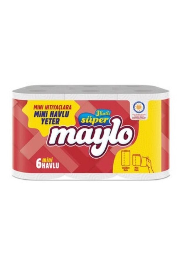 Mini Kağıt Havlu 3 Katlı 6'lı 4 Paket 6*4=24 Rulo - 2