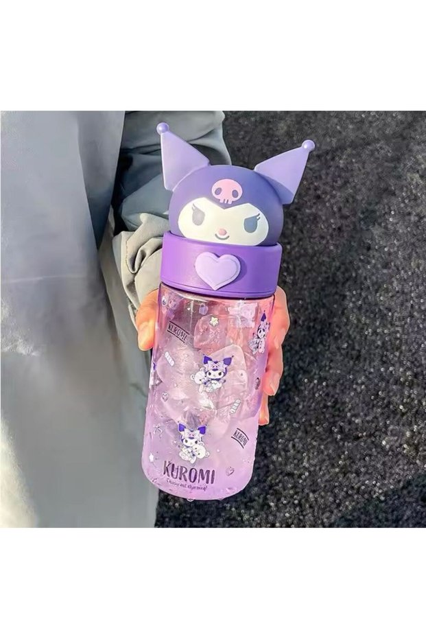 Sanrio Kawaii Kuromi Cinnamoroll My Melodi Melody Water Bottle Silicone School Water Bottle