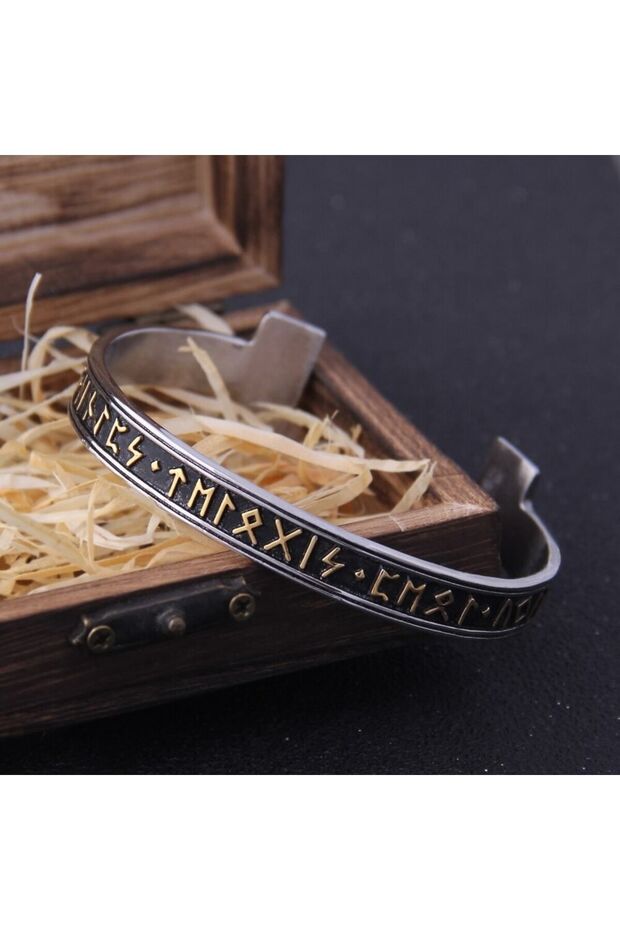 Thor Norse Mjollnir Hammer Loki Nordic Runic Adjustable 316l Steel Men's Bracelet