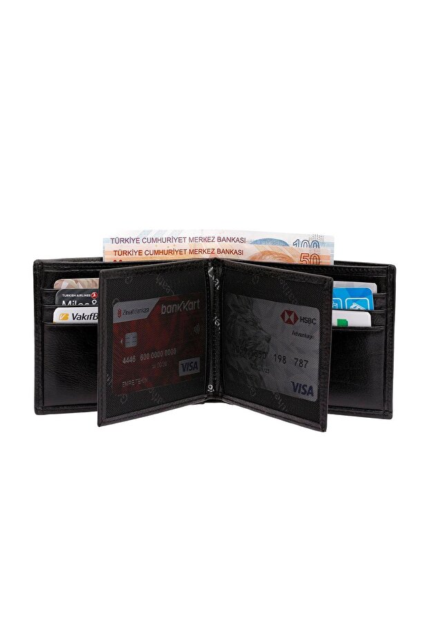 West Polo Genuine Leather Men's Wallet Card Holder