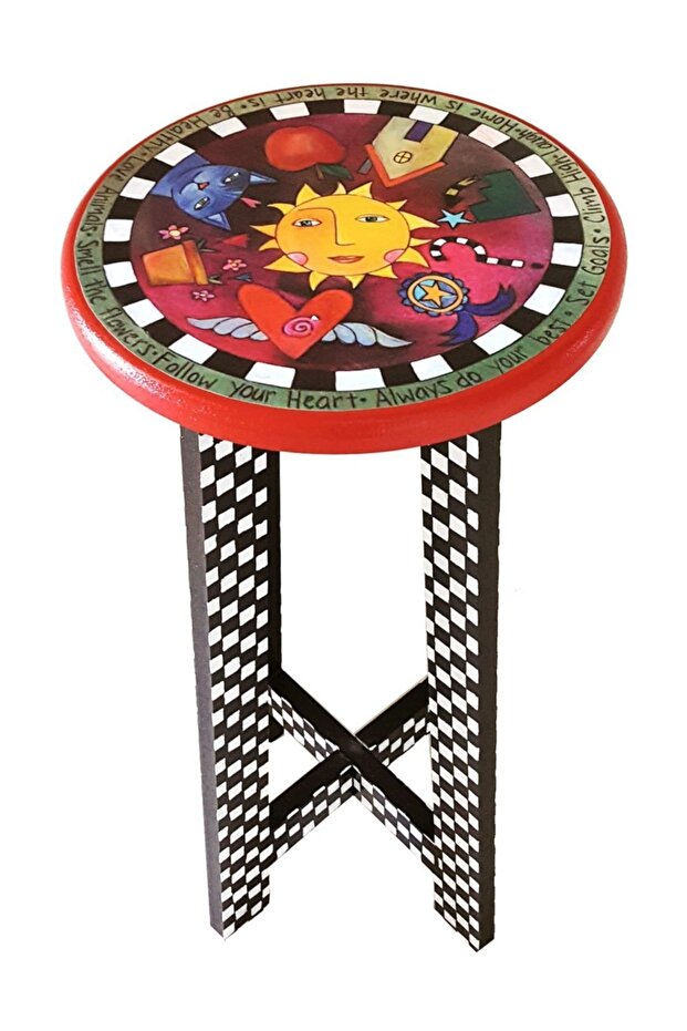 Tasarım Ahşap Tabure - 1