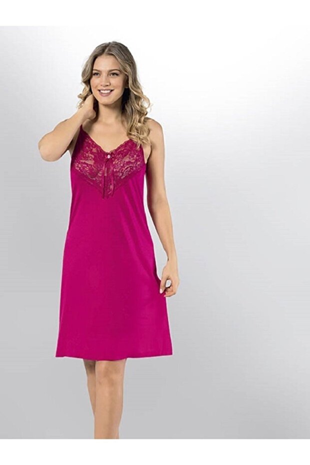 Women's Strappy Combed Cotton Nightgown