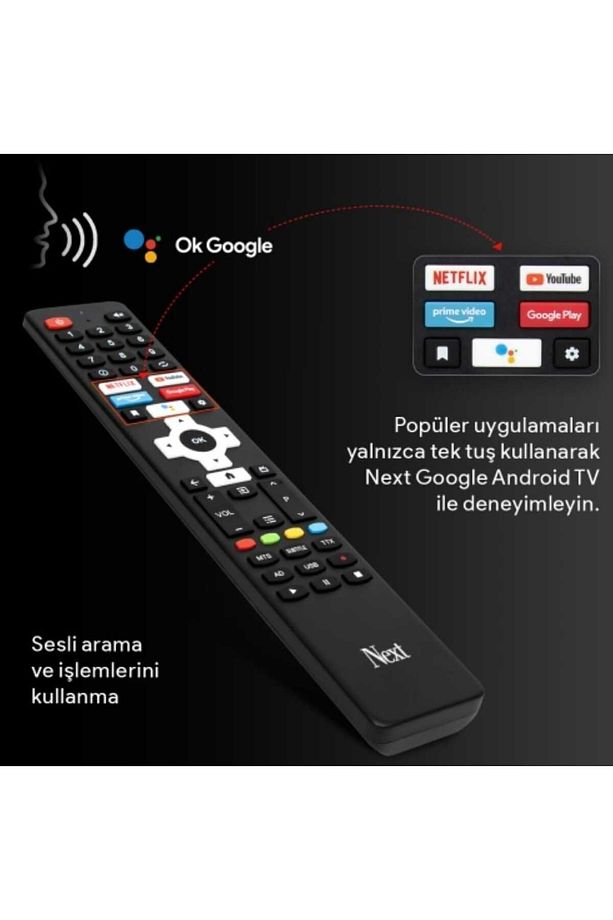 YE-32020GG4 32" 82 Ekran HD Google Android TV Ses Komut Kontrol - 5