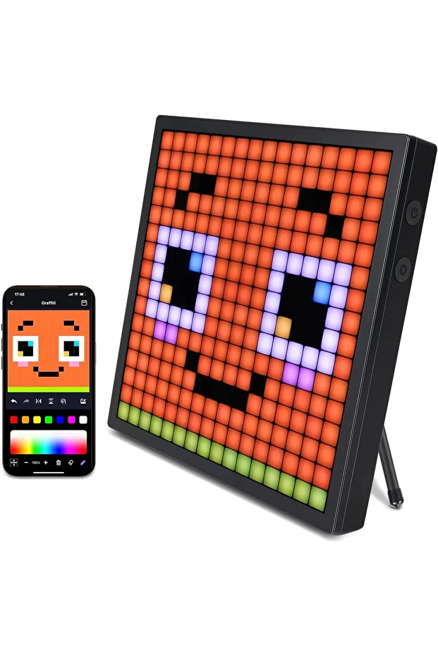 Piksel Display 16x16 LED Programlanabilir , APP Kontrollü, Yaratıcı Animasyonlar, Oyuncu Masa Duvar - 1