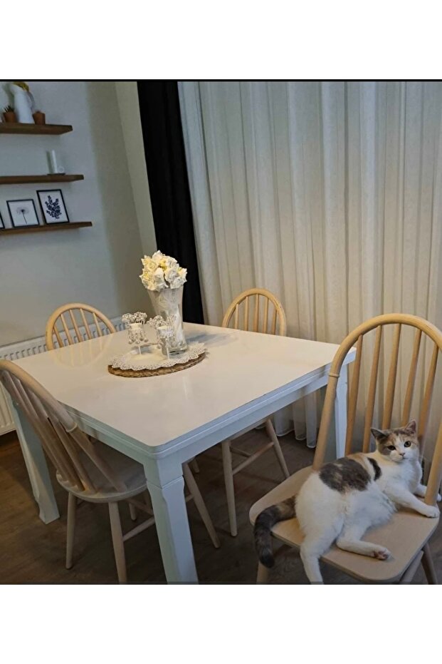 Eyfel Sandalye Ahşap Ham - 3