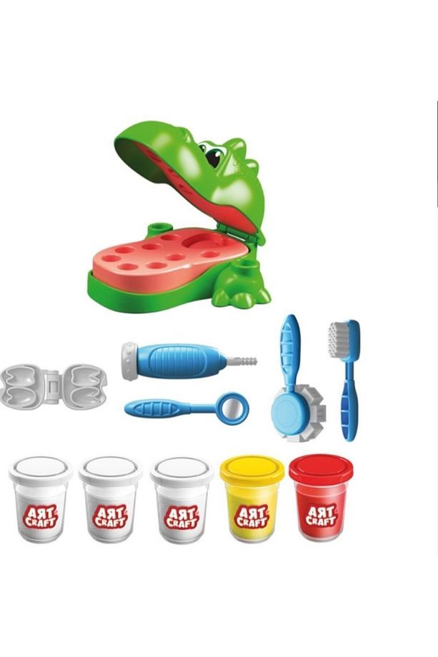 Dinozor Dişçi Oyun Hamuru Set - 2