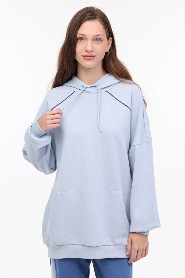 Wl Grace-Yd 16Ss129 4Pr Light Blue Women's Sweatshirt
