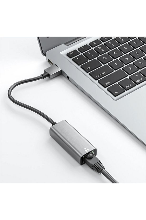 USB 3.0 to RJ 45 2.5 Gbps Ethernet kablosu SİYAH - 6