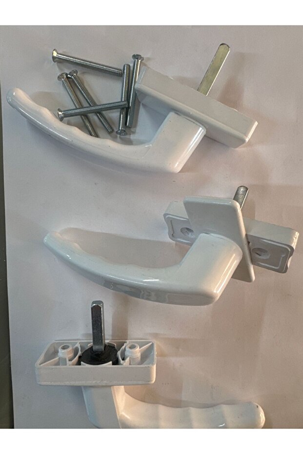 PVC Window Handle - Plastic 3 Pieces Screws Included - 1