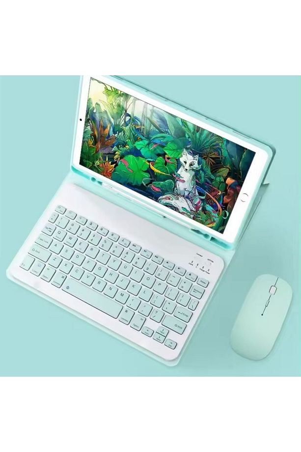 Bluetooth Kablosuz Klavye Ve Mouse Seti Kablosuz Klavye Renkli 150h Şarjlı - 5