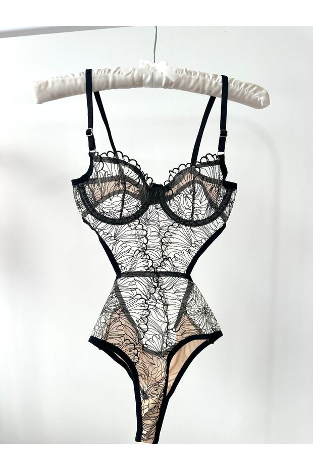 Blair Siyah Bodysuit - 4