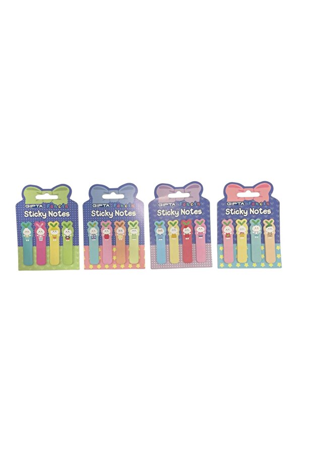 Rabbit Patterned Cute Note Paper - Set of 4 - 1