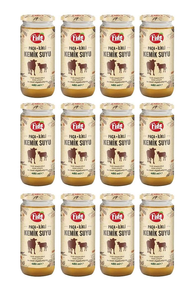 Fide Paça Ilikli Kemik Suyu 12 X 480 ml - 5