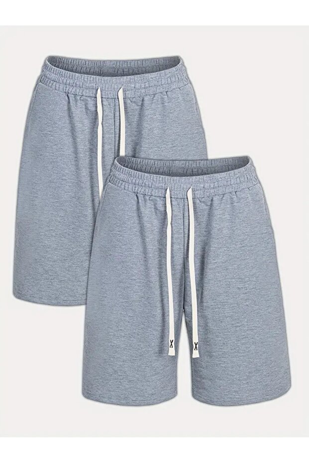 2 Pack Men's Combed Cotton Shorts