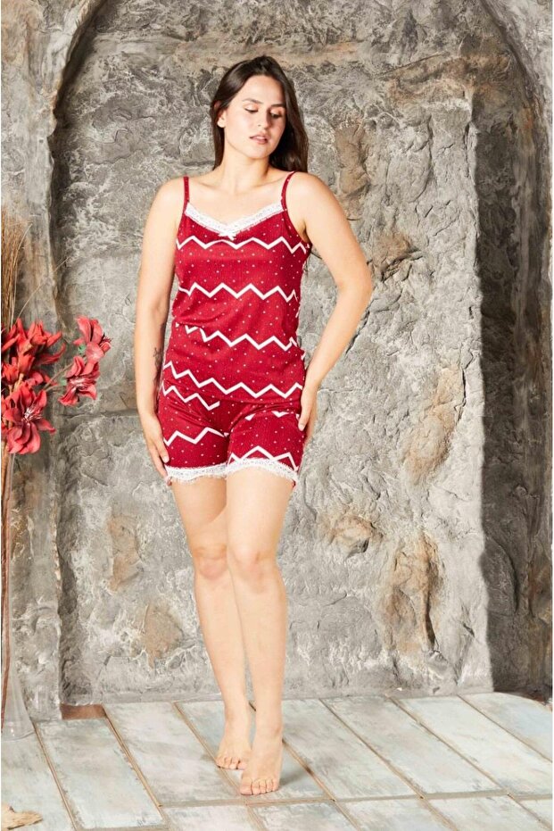 Women's Rope Strap Shorts Pegasus Fabric Pajama Set New Season