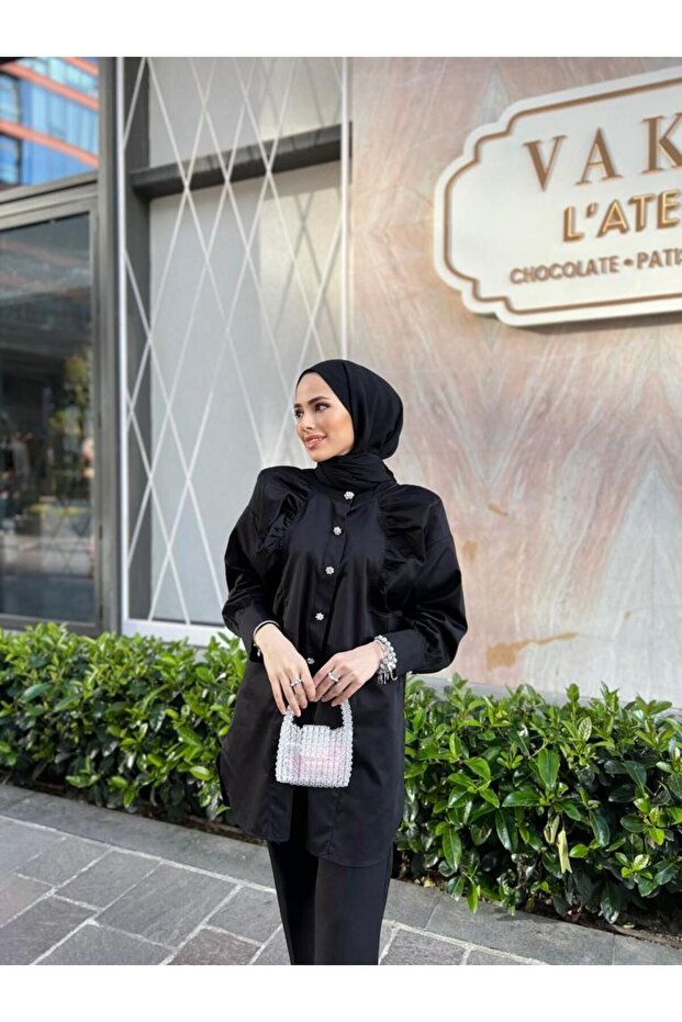 Siyah Ahu Gömlek - 2