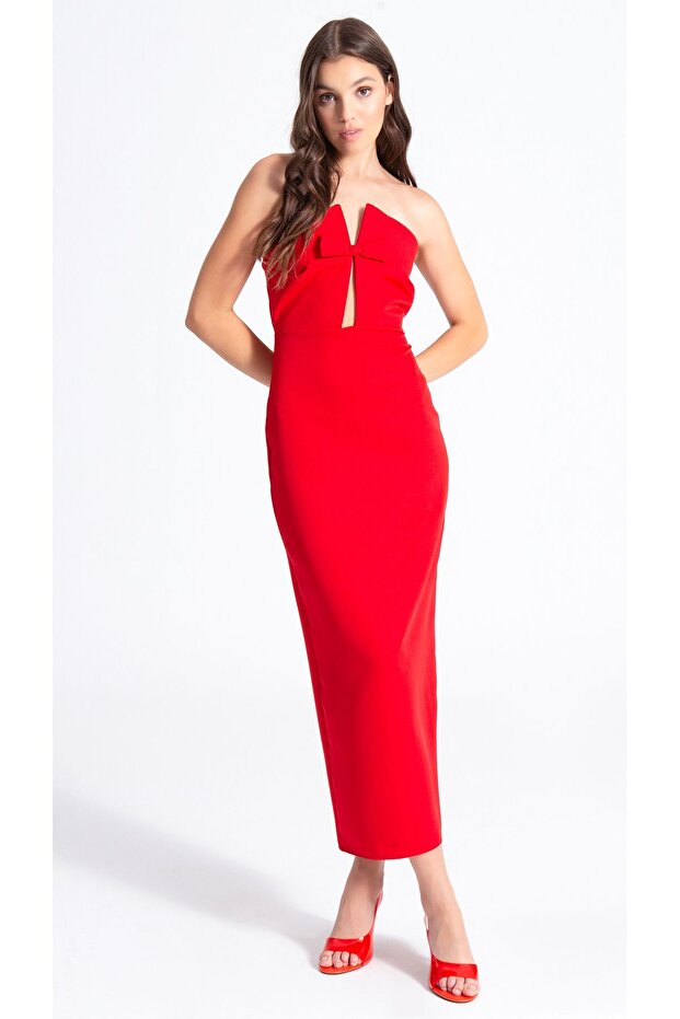 Kırmızı Elbise - 1