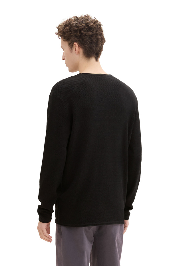 Structured Roll Edge Knit - 3
