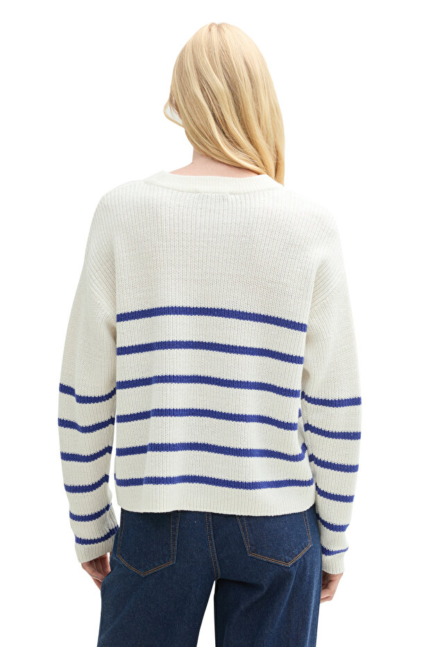 Gestreifter Pullover - 2