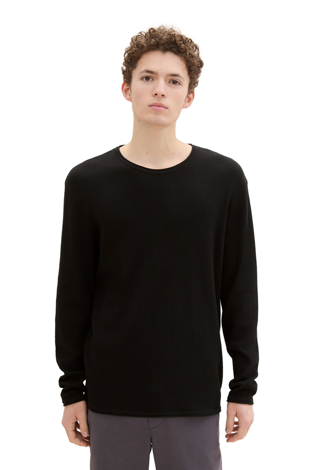 Structured Roll Edge Knit - 1