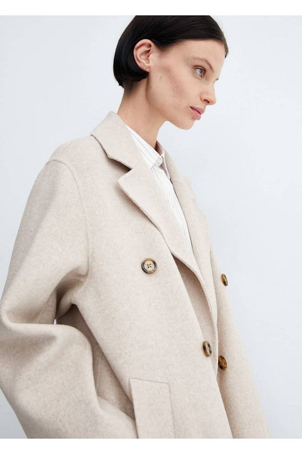 El yapımı oversize yün palto - 8