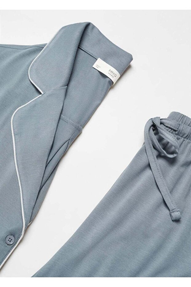 Fitilli Pijama Gömleğini - 6