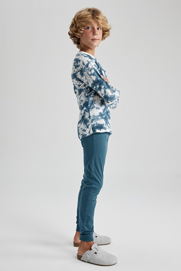 Erkek Çocuk Desenli Uzun Kollu Pijama Takımı A7078a823au - 3