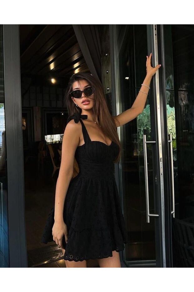 Kadın gloplu elbise - 3