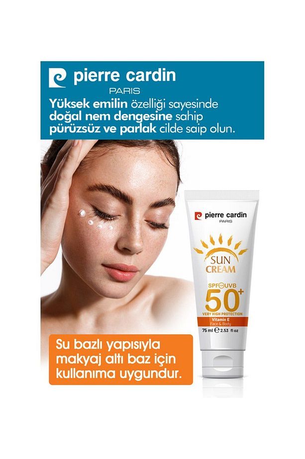 2 Adet Spf 50+ Yüz Ve Vücut Güneş Kremi / Yüksek Koruma / Makyaj Bazı - (75mlx2) - 2