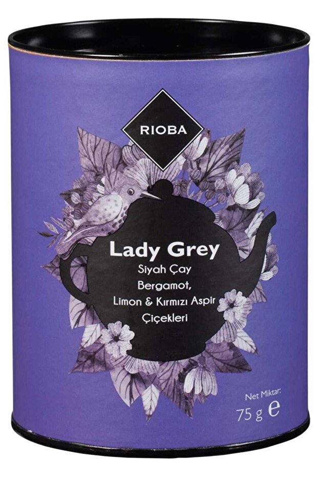 Rıoba Lady Grey Tea 75G Cafe Cafeteria Tea Maker Chat Chat Healing Herbal Tea