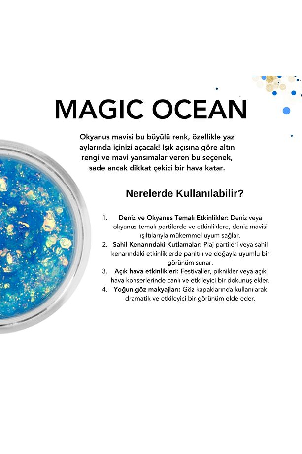 Jel Formlu Parlak Glitter - Magic Ocean - 5