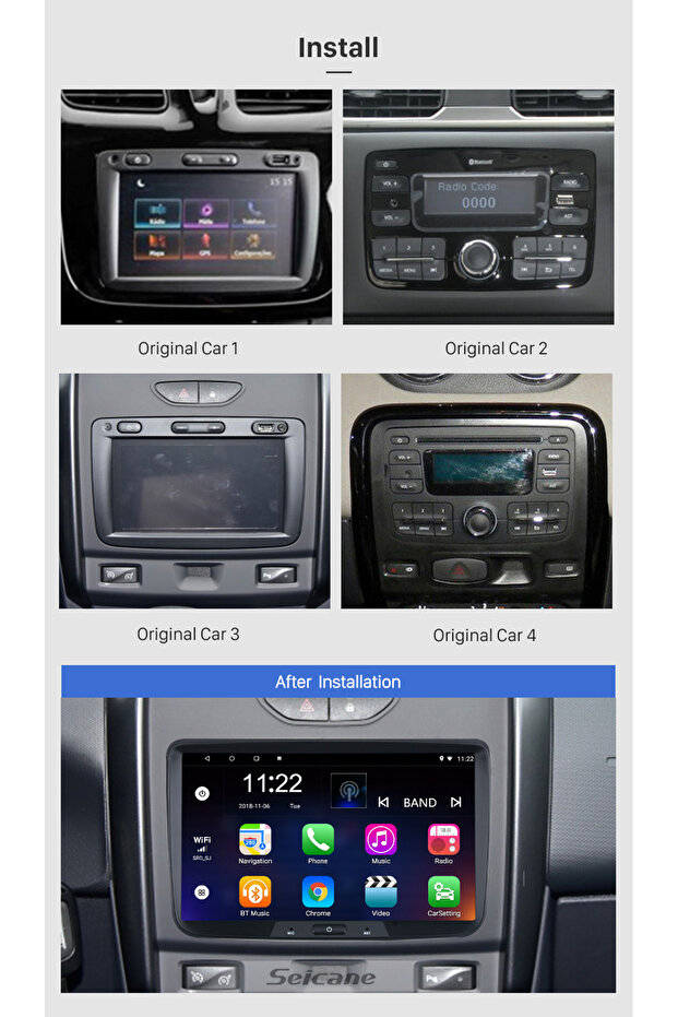 Dacia Sandero MULTİMEDYA NAVİGASYON USB KAMERA ANDROID (2013-2020) - 3