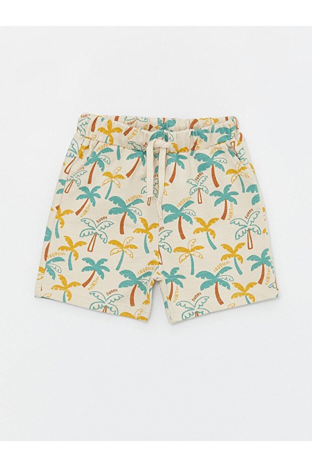 Lcw Baby Elastic Waist Printed Baby Boy Shorts (S4)