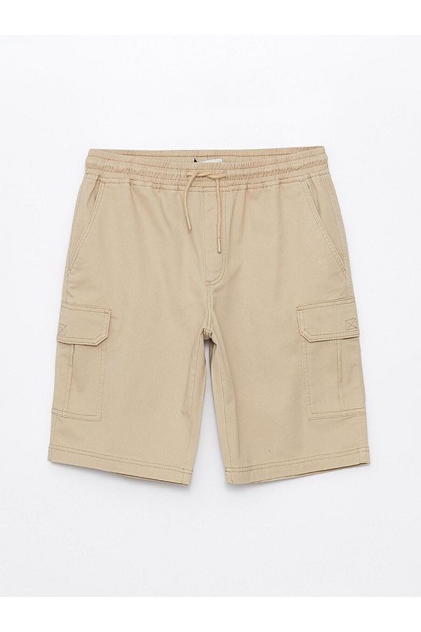 LCW Casual Standart Kalıp Gabardin Erkek Bermuda Şort - 6