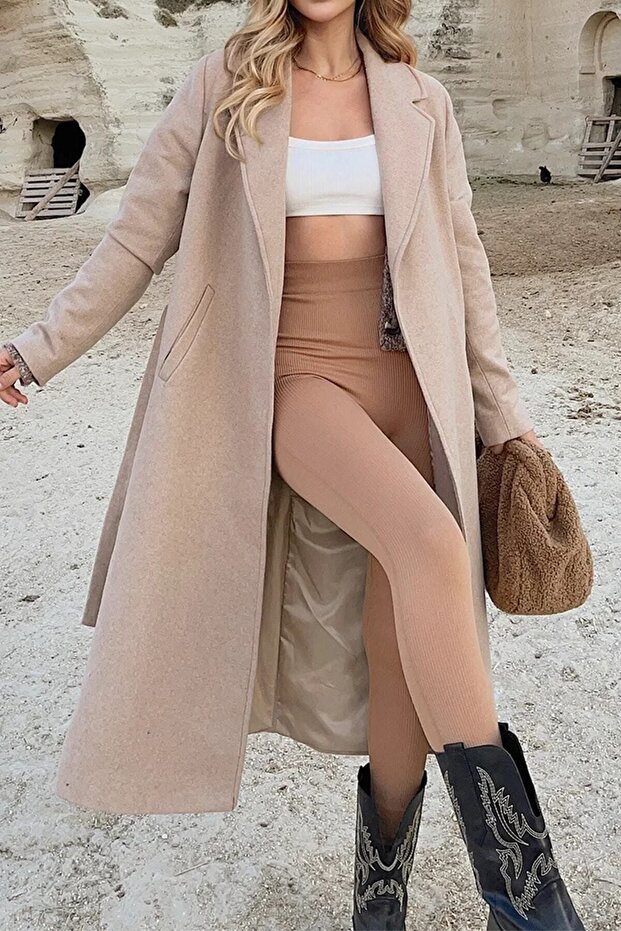 Bej Şık Kaşe Kaban - 2