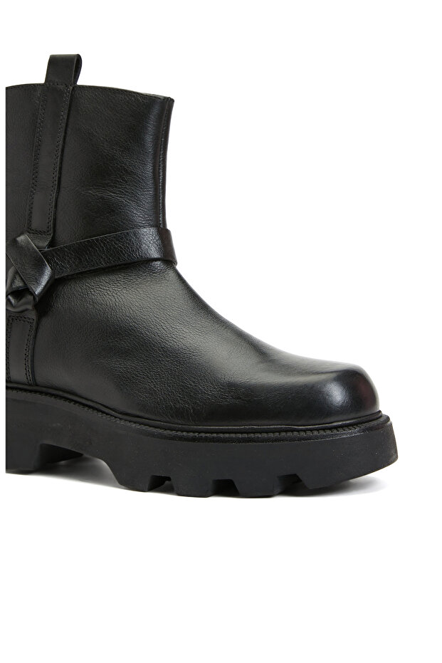 Siyah Kadın Deri Bot - 6