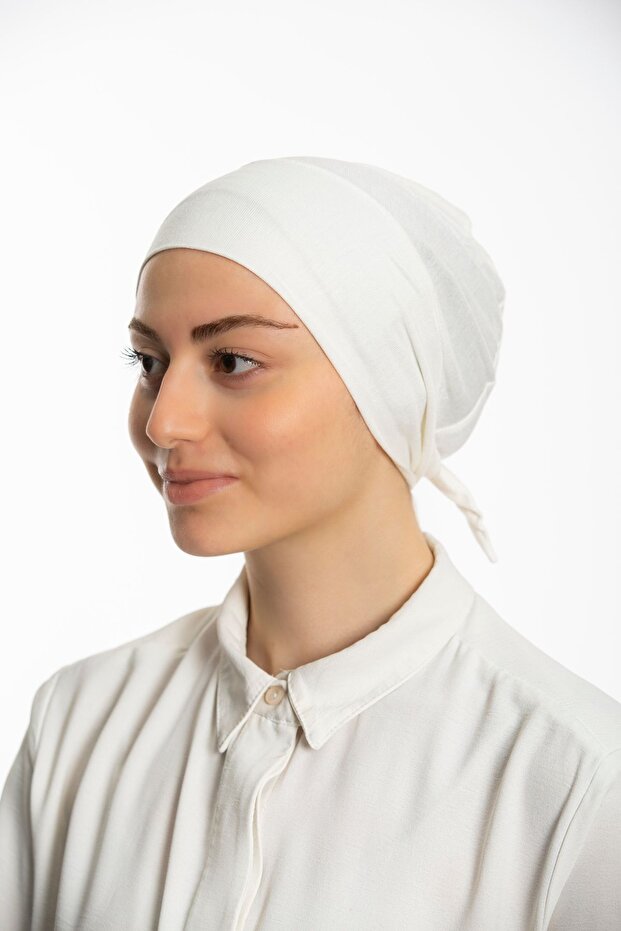 Hijab Lycra seamless lycra inner bonnet tied at the back