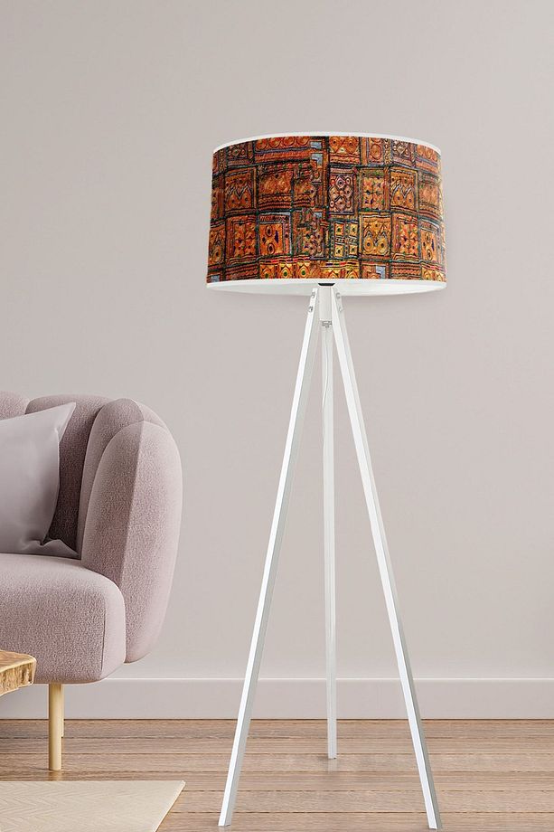Patchwork Desenli Dekoratif Modern Lambader - 1
