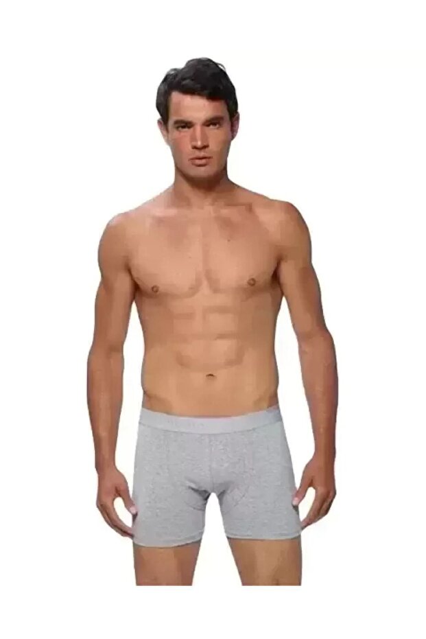 Men's Boxers - Silver and Lycra Detailed