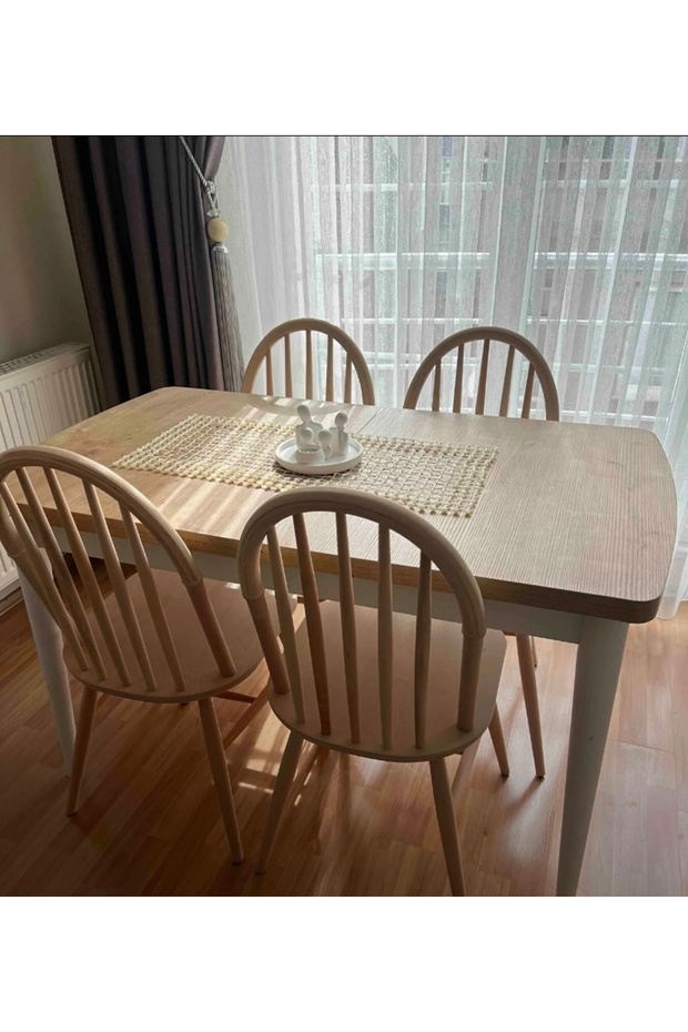 Eyfel Sandalye Ahşap Ham - 7